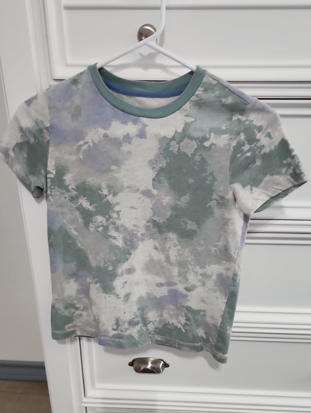 Epic Threads Green, Light Blue & White Tie-Dye Kids Tee